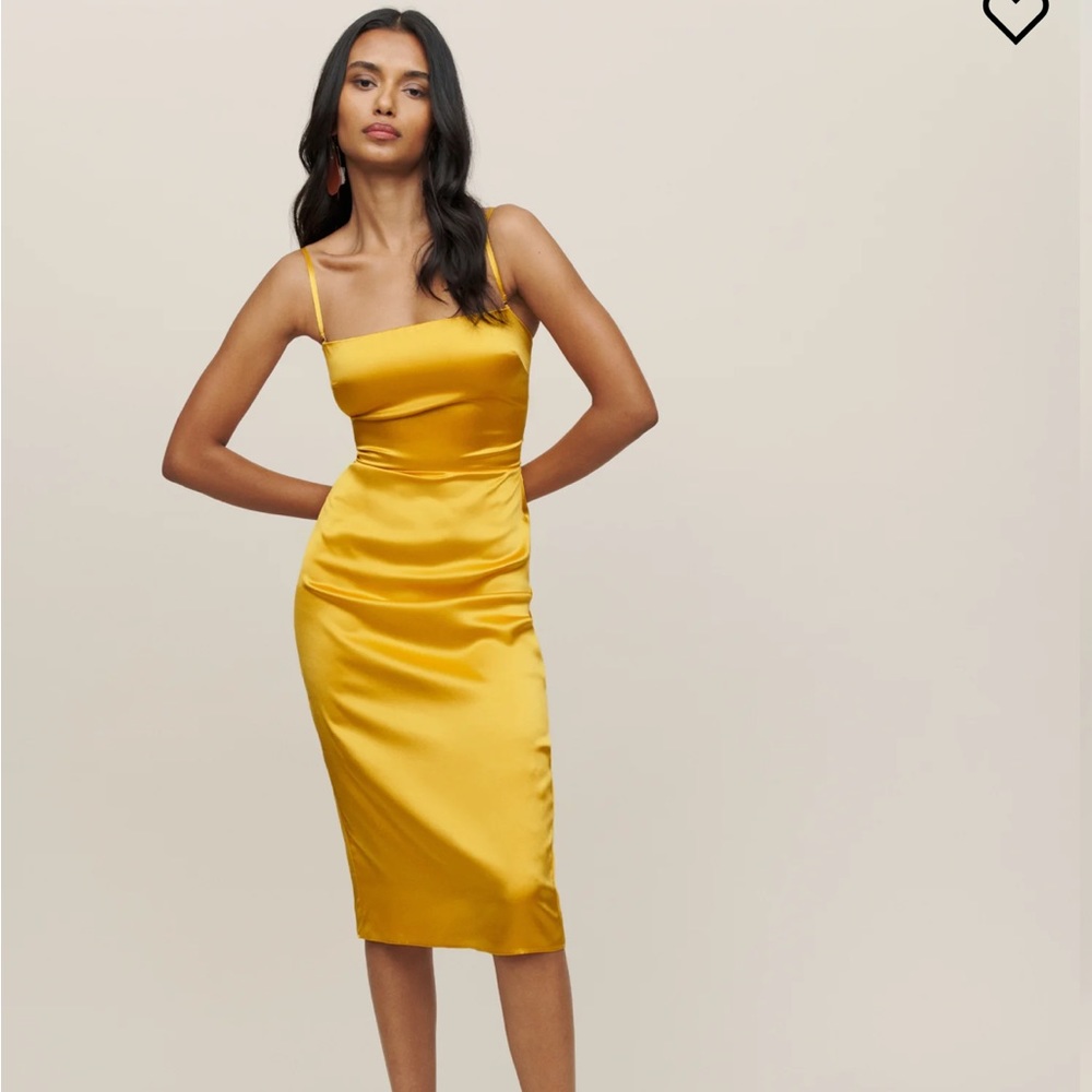 NWT Reformation Oaklie Silk Dress